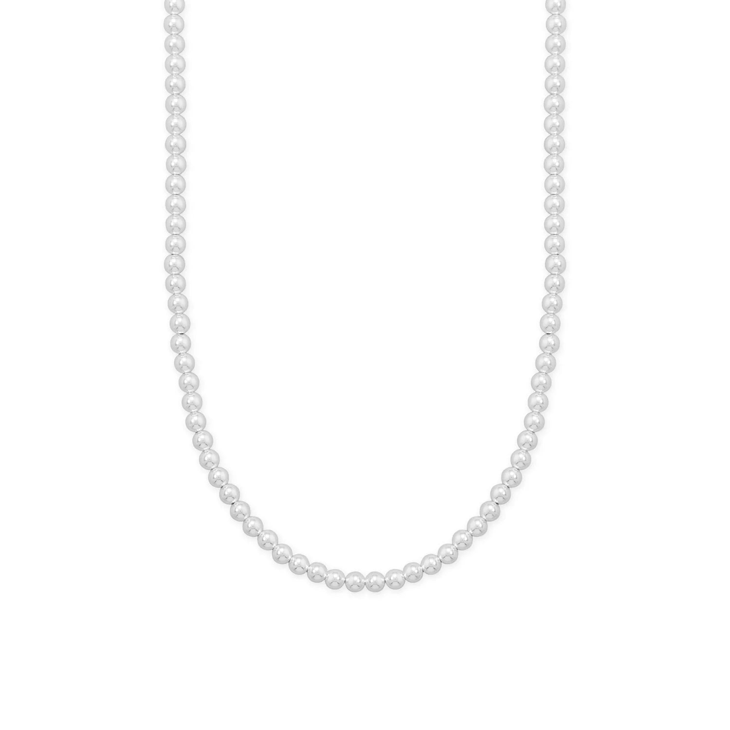 Silver Bead Necklace
