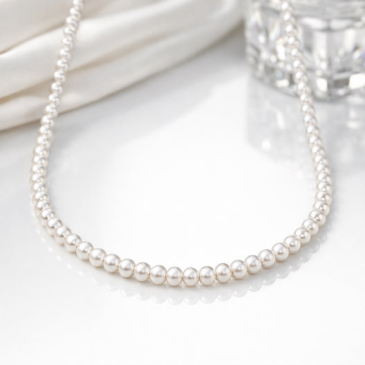 Silver Bead Necklace